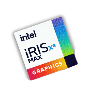Наклейка Intel Iris Xe MAX Graphics